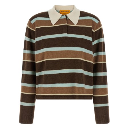 'Cropped stripe Rugby' sweater