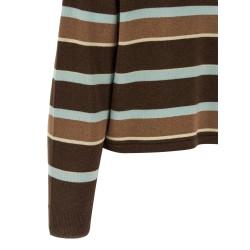 'Cropped stripe Rugby' sweater