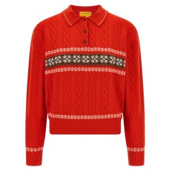 'Cable Collegiate Polo' sweater