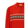 'Cable Collegiate Polo' sweater