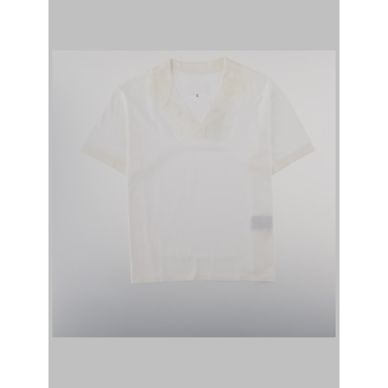 T-SHIRT "TAPED" CON SCOLLO A V