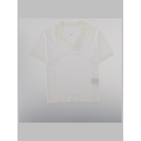 T-SHIRT "TAPED" CON SCOLLO A V