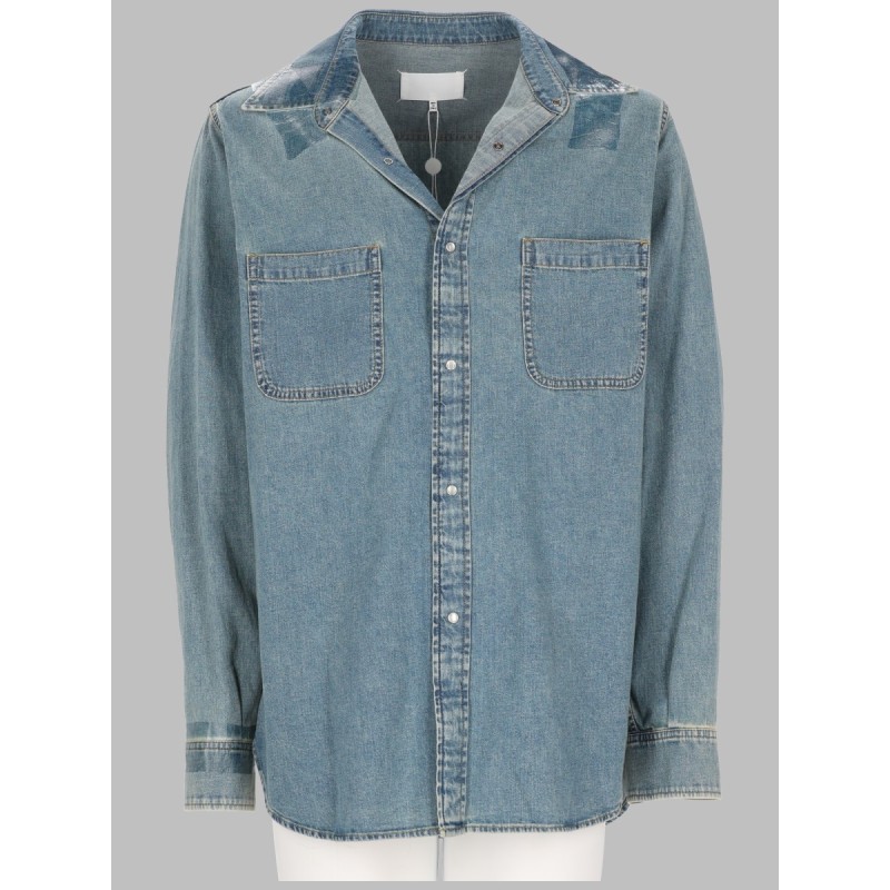 CAMICIA IN DENIM TAPED
