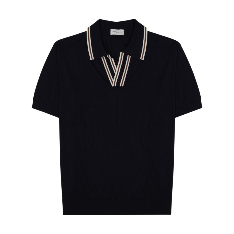 POLO IN SETA MISTO COTONE