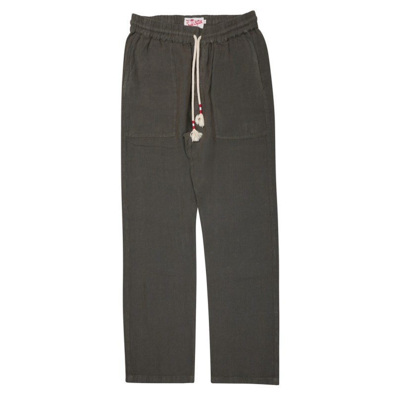 PANTALONE "CALAIS" IN PURO LINO