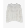Mxpfebe perforated cotton sweater