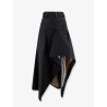 Heather Asymmetrical Trench Skirt
