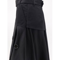 Heather Asymmetrical Trench Skirt