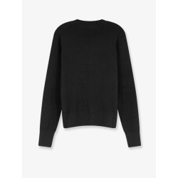 Wool cardigan with Logo embroidery