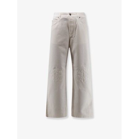 Anagram Baggy white denim trousers