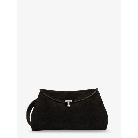 T-Lock suede handbag