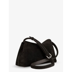 T-Lock suede handbag