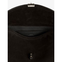T-Lock suede handbag