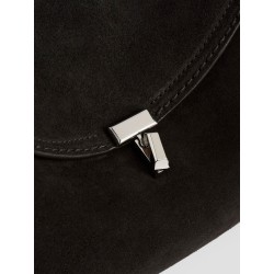 T-Lock suede handbag