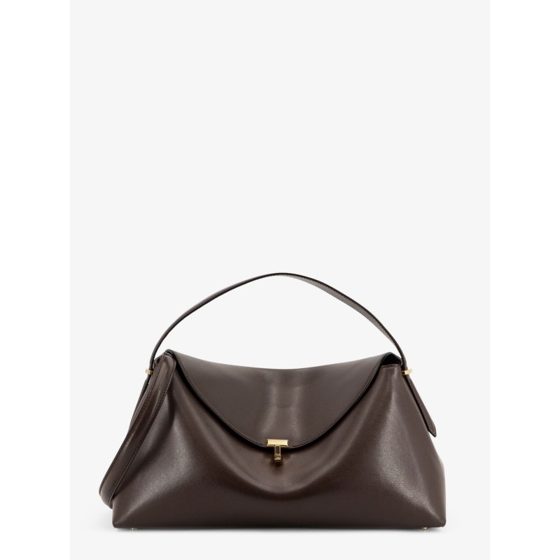 T-Lock Leather Handbag