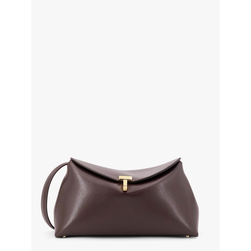 T-Lock clutch leather crossbody bag