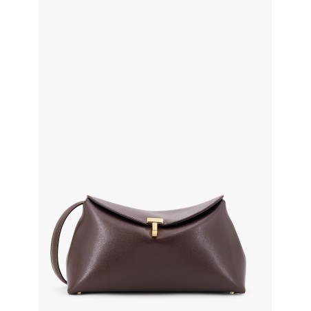 T-Lock clutch leather crossbody bag
