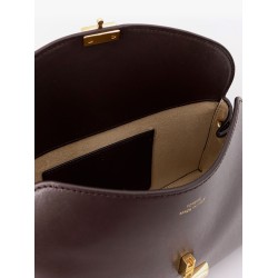 T-Lock clutch leather crossbody bag