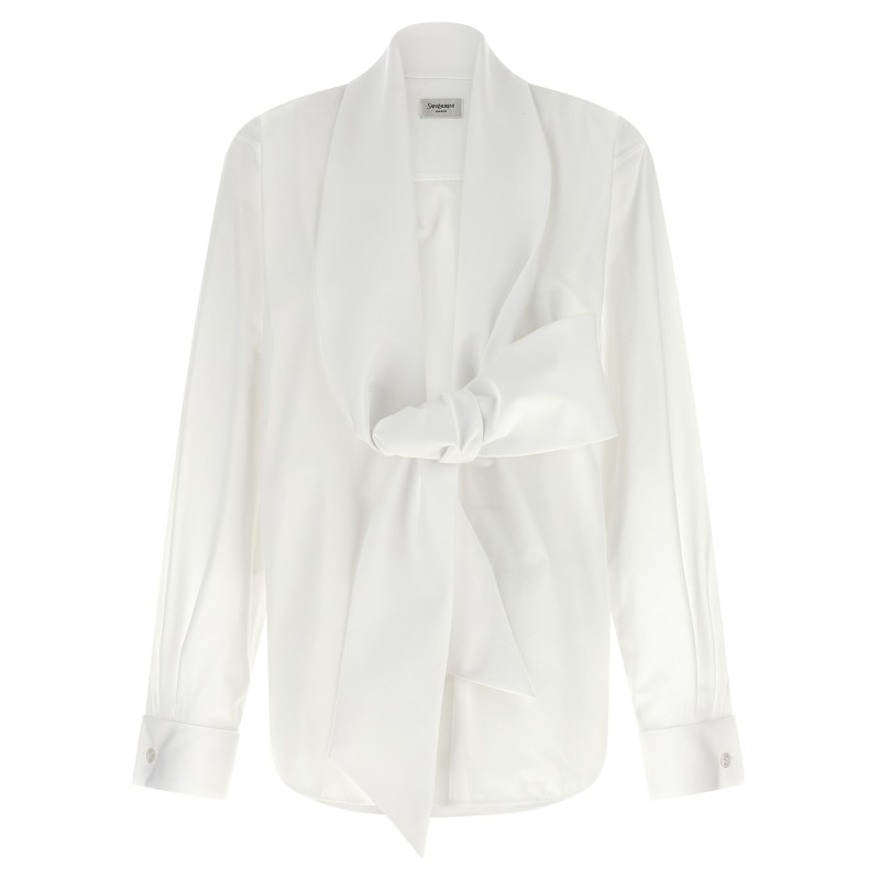 Lavallière collar shirt
