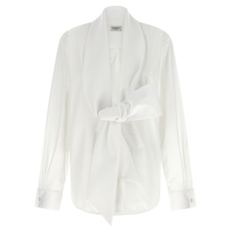 Lavallière collar shirt
