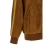 Waxed suede bomber jacket