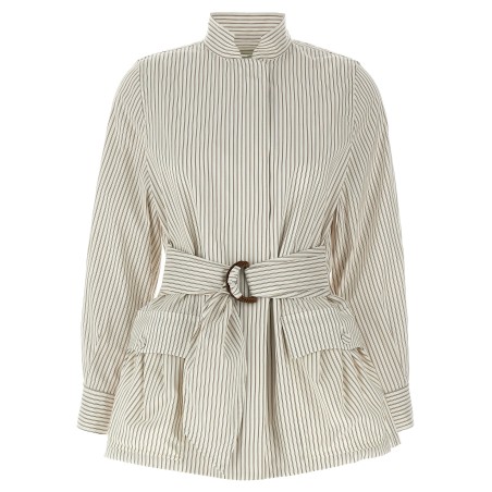 Striped blouson