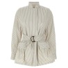 Striped blouson