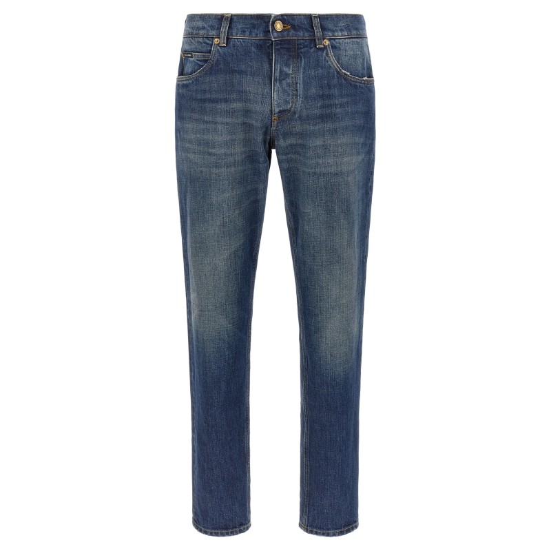 Logo plaque jeans