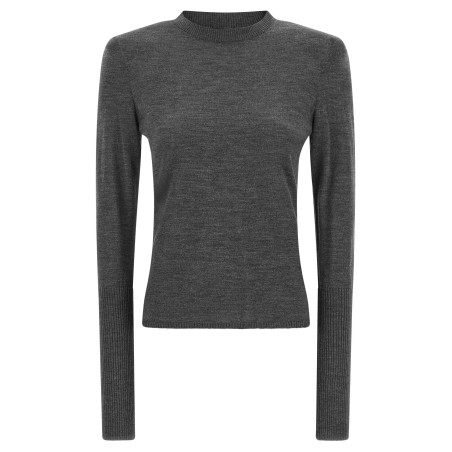 Padded shoulder sweater