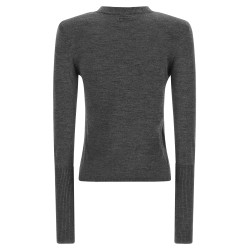Padded shoulder sweater