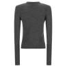 Padded shoulder sweater