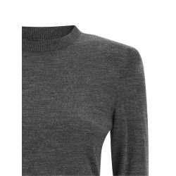 Padded shoulder sweater