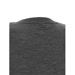 Padded shoulder sweater