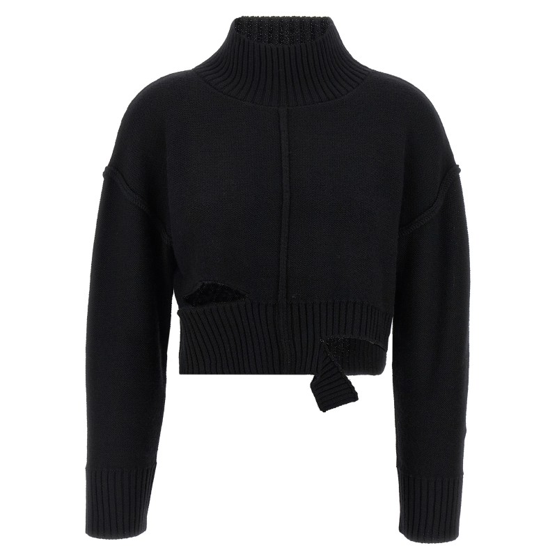 Distressed sweater