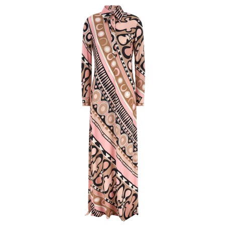 'Soleil' print chemisier dress