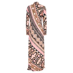 'Soleil' print chemisier dress
