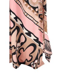 'Soleil' print chemisier dress