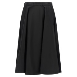 Re-Nylon flared skirt