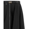 Re-Nylon flared skirt