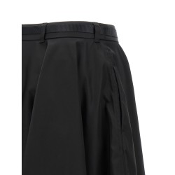 Re-Nylon flared skirt