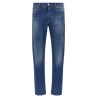 Logo embroidery jeans