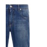 Logo embroidery jeans