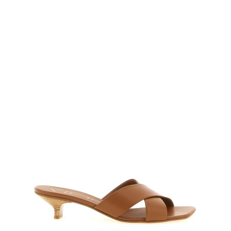Leather mules