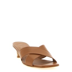 Leather mules