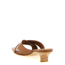 Leather mules