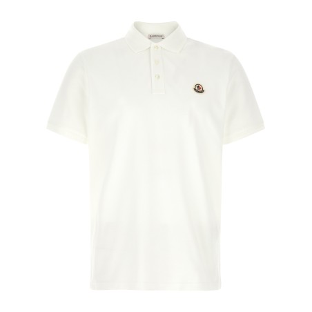 Logo patch polo shirt