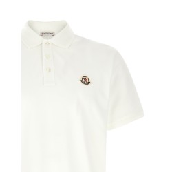 Logo patch polo shirt