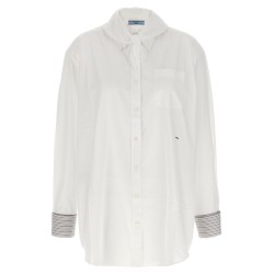 Contrast cuffs shirt