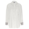 Contrast cuffs shirt