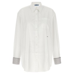 Contrast cuffs shirt